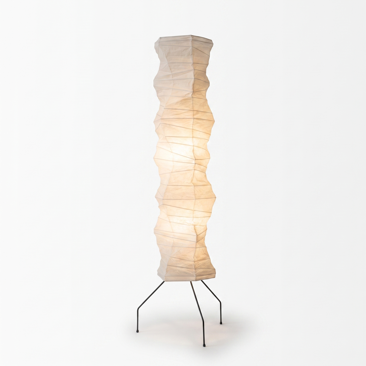 Luna Velata Rice Paper Floor Lamp Japandi Standing Lamp 180cm