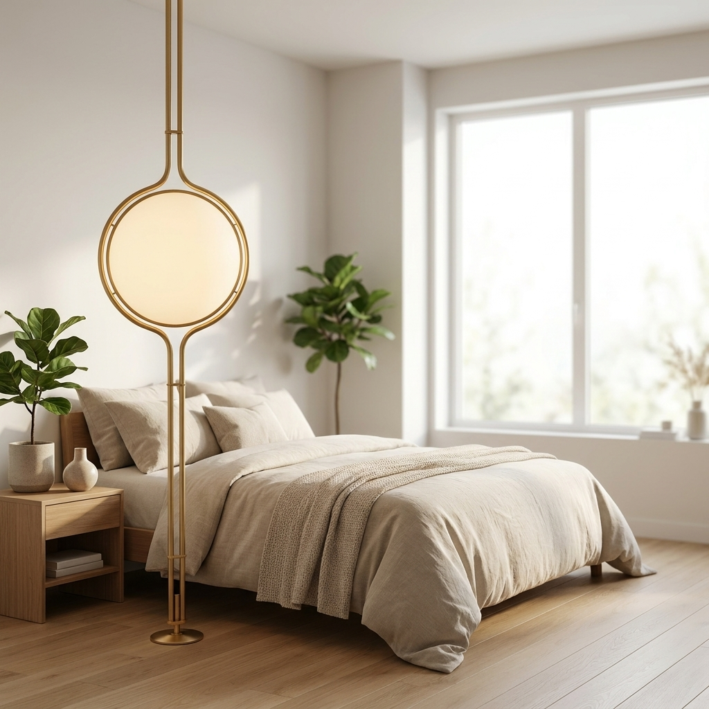
Sfera Sospesa Floor to Ceiling Globe Lamp Tension Rod